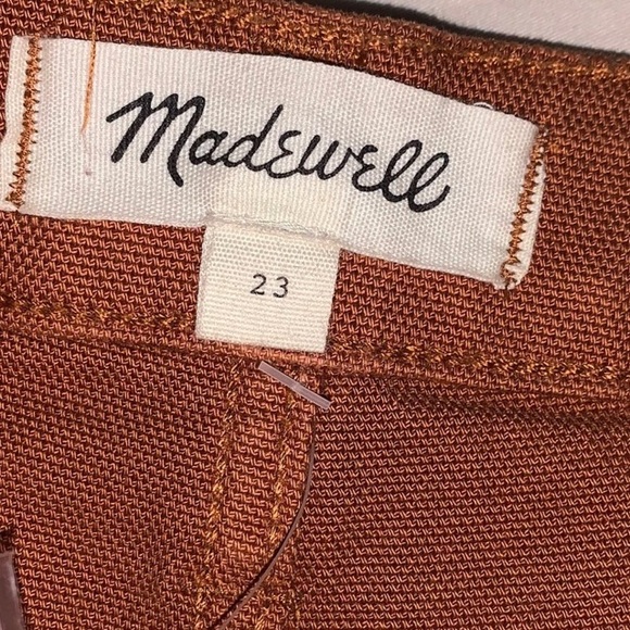 Rust Madewell Slim Wide Leg Emmett Pants - Picture 6 of 6